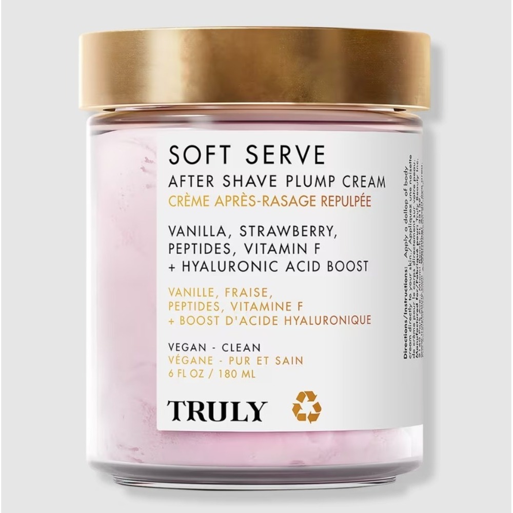Truly‎ Beauty Soft Serve After Shave Plump Cream 6oz Vanilla Strawberry New
